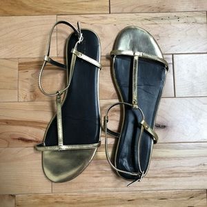 Simple, Cute Gold Sandals